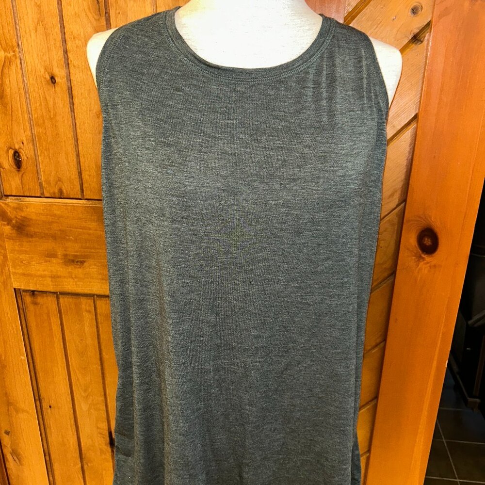 Champion Olive grey Green Meshback Racerbank Workout Tank XXL